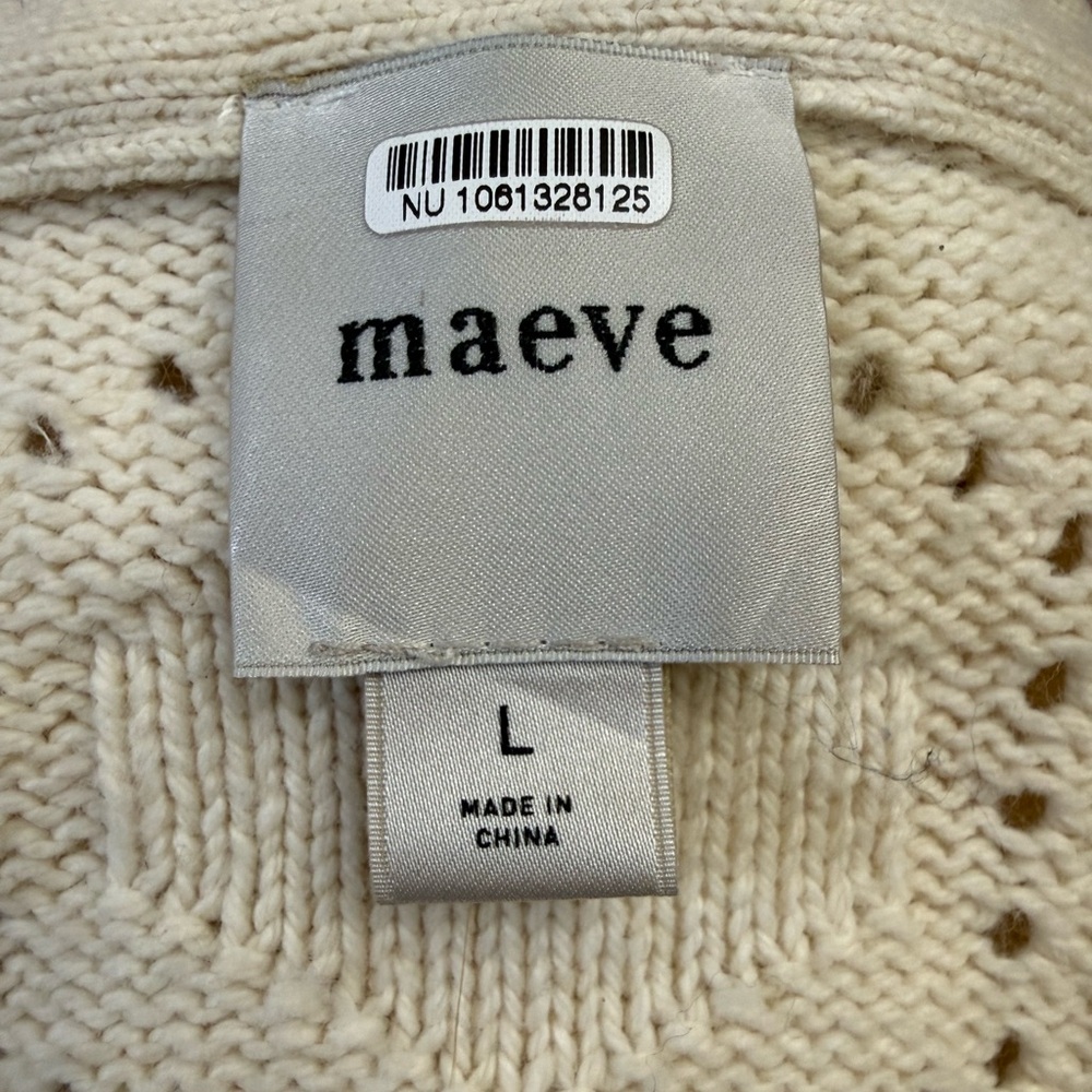Anthropologie Maeve Asymmetrical Cardigan Sweater - Picture 7 of 7